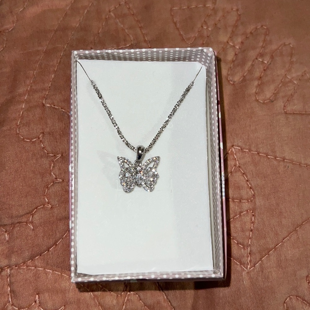 Never worn Butterfly necklace